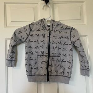 Disney Kids Hoodie with Mickey Mouse Print - Gray